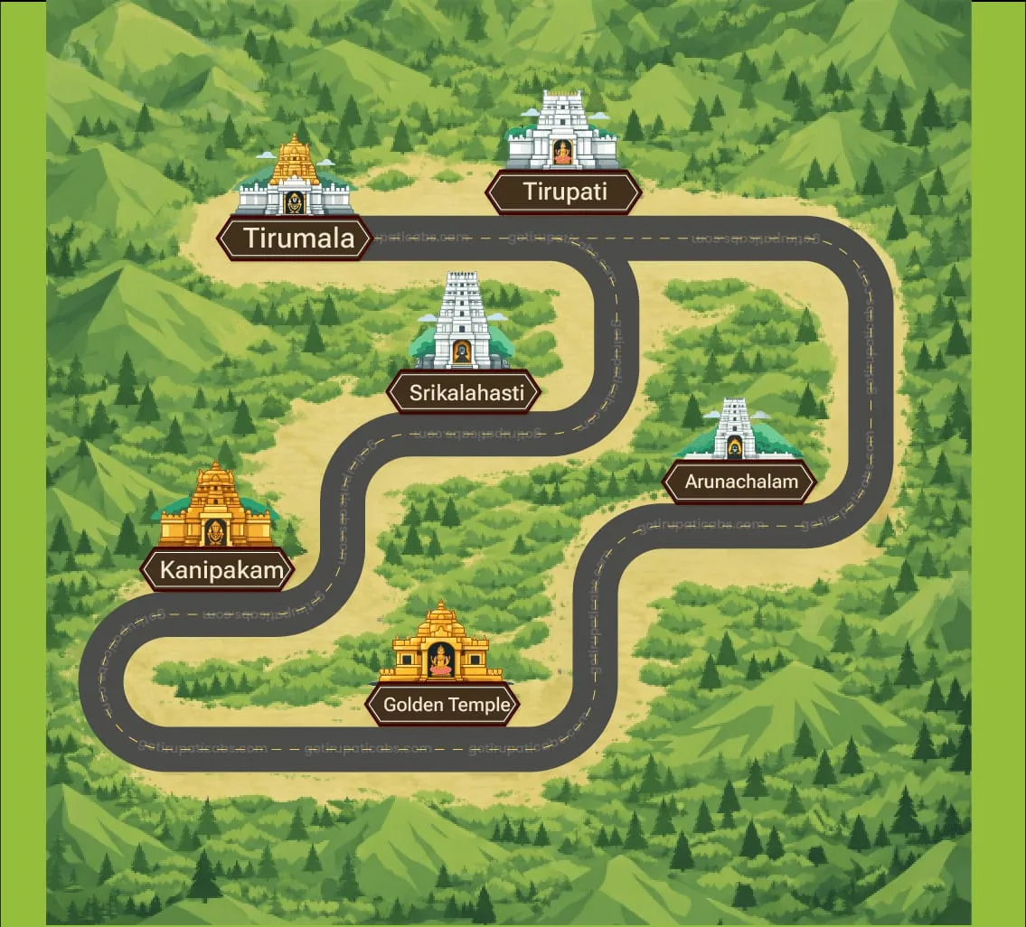 2 day extended temple tour from Tirupati