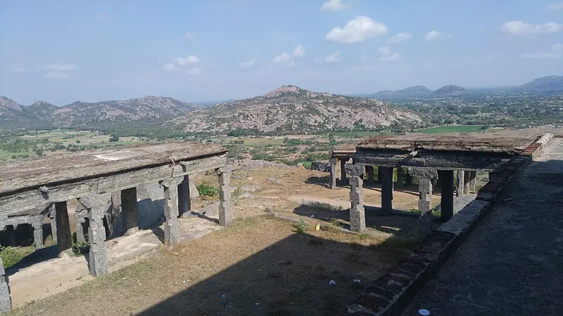 Top view of Gingee Fort in Tamil Nadu