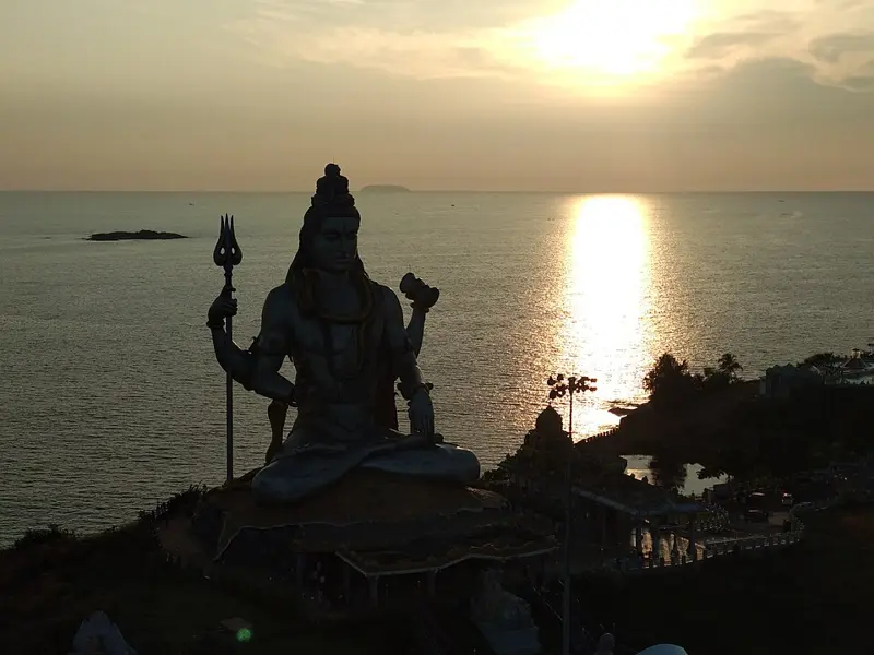 Murudeshwar temple and Lord Shiva statue, Karnataka