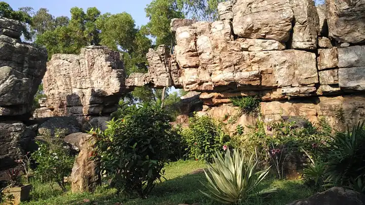 Silathoranam natural rock arch in the Tirumala hills