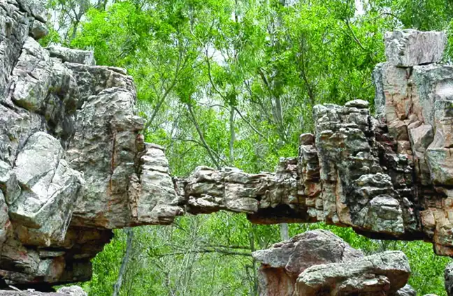 Natural stone arch near Tirumala, Tirupati, Andhra Pradesh