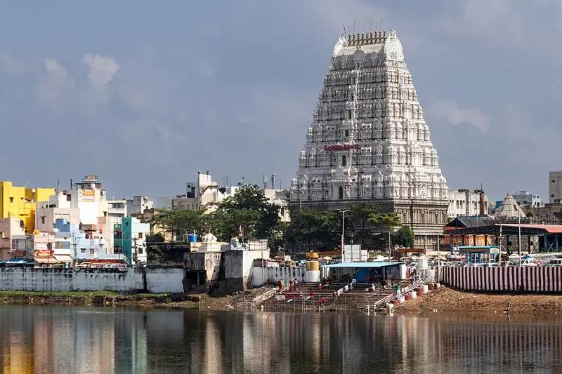 Srikalahasti temple and the river ghat