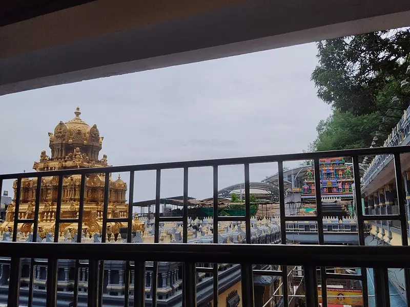 Temple building on Indrakeeladri hill in Vijayawada
